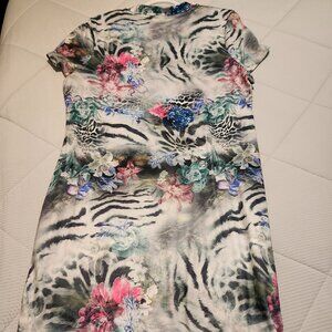 Colorful Floral Print Dress